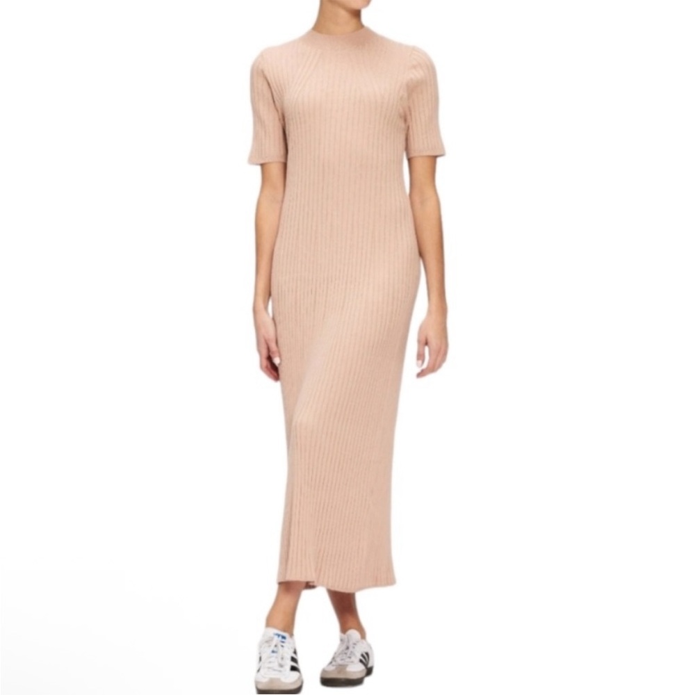 Varley Rib Knit Midi Dress